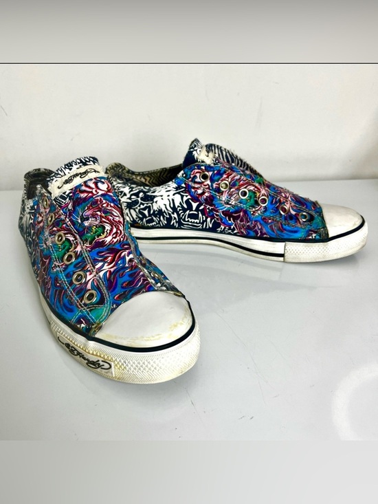 Ed Hardy Shoes - Ed Hardy Tiger Graphic Sneakers | Y2K Tattoo Style | Women’s 8.5